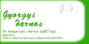 gyorgyi harnos business card